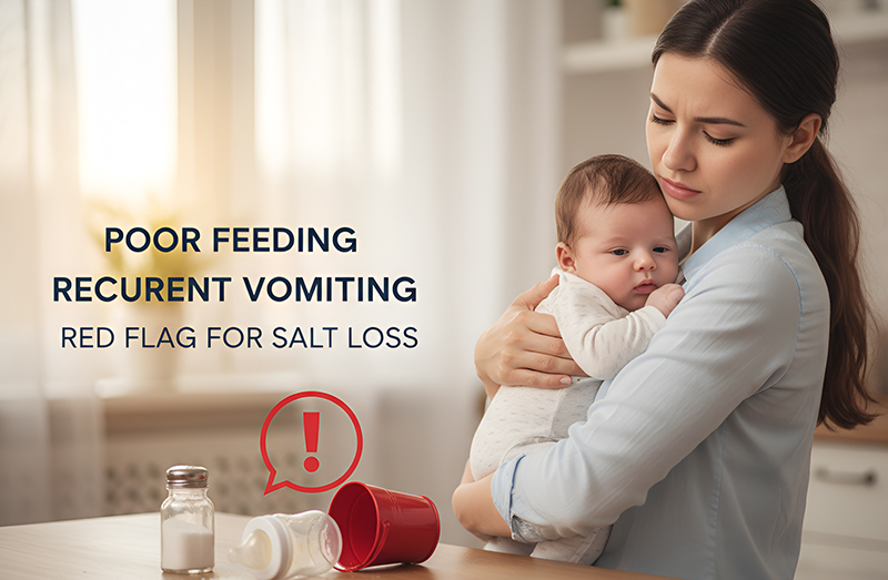 Why is Recurrent Vomiting and Poor Feeding in Infants a Red Flag for Salt Loss?