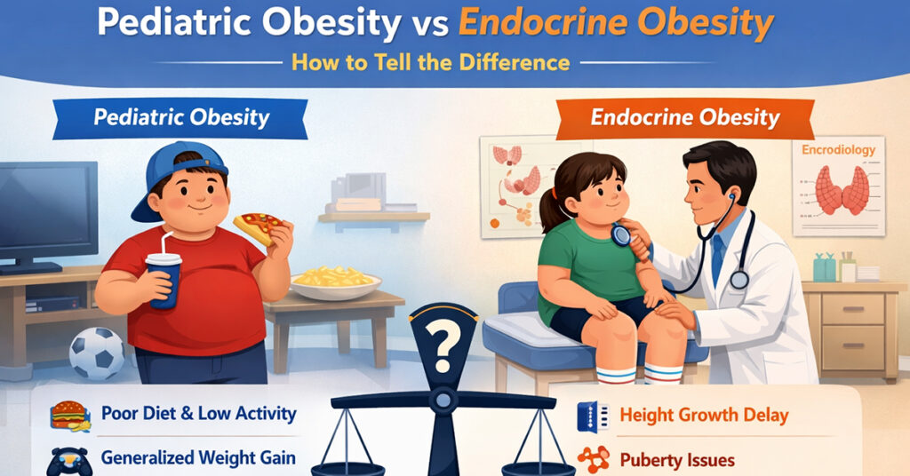 Pediatric Obesity vs Endocrine Obesity – How to Tell the Difference