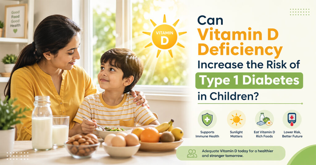 Can Low Vitamin D levels trigger type 1 diabetes in children? A parent’s guide